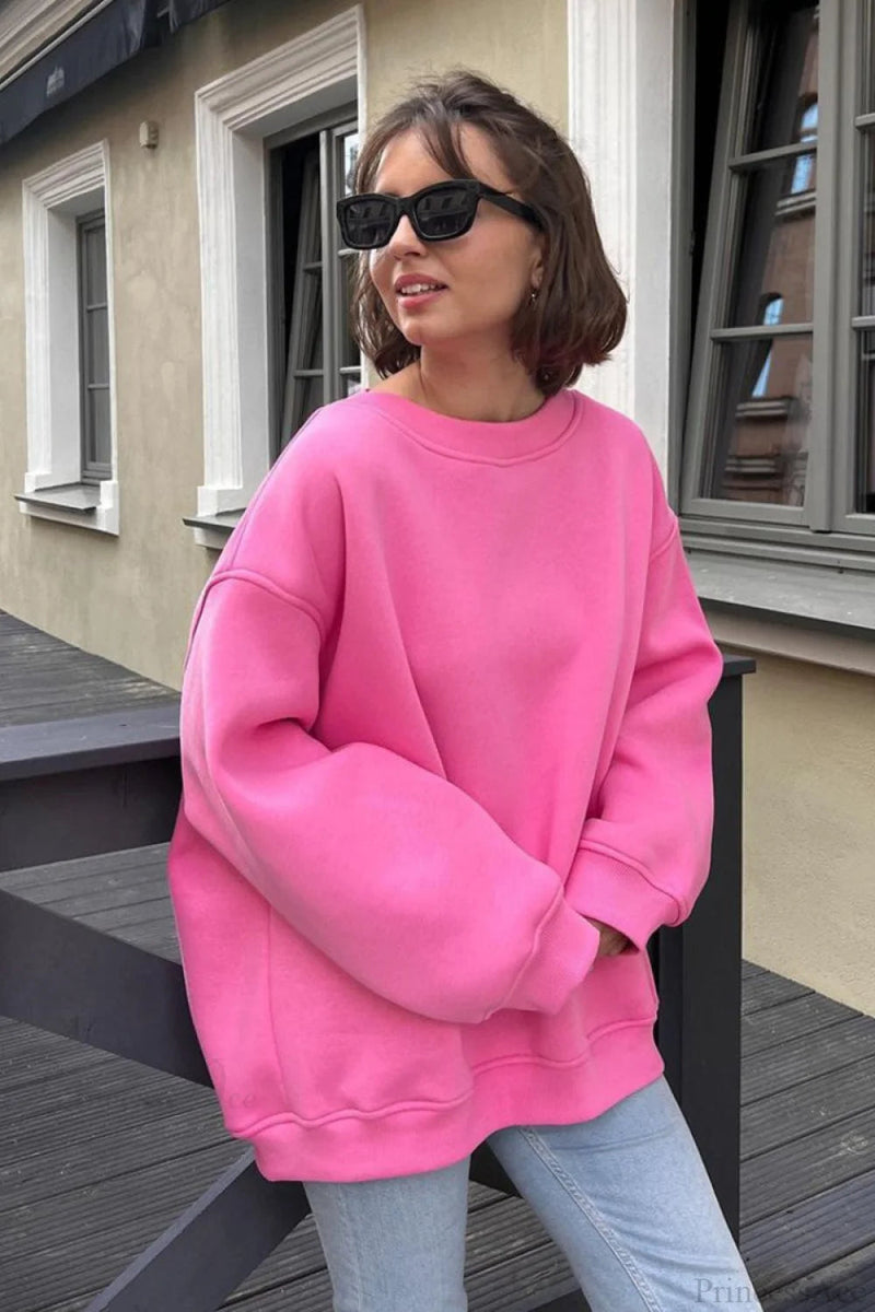 Minimalist Crew Neck Oversize Sweatshirts