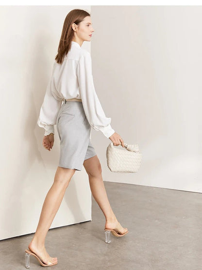Minimalist Summer Suit Shorts for
