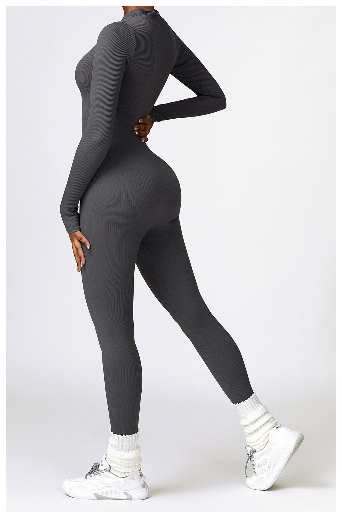 Serena - Zip Up Jumpsuit Long Sleeve