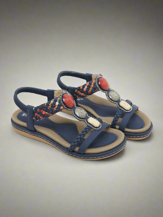 Siketu | Lush Beaded Cushioned Sandal