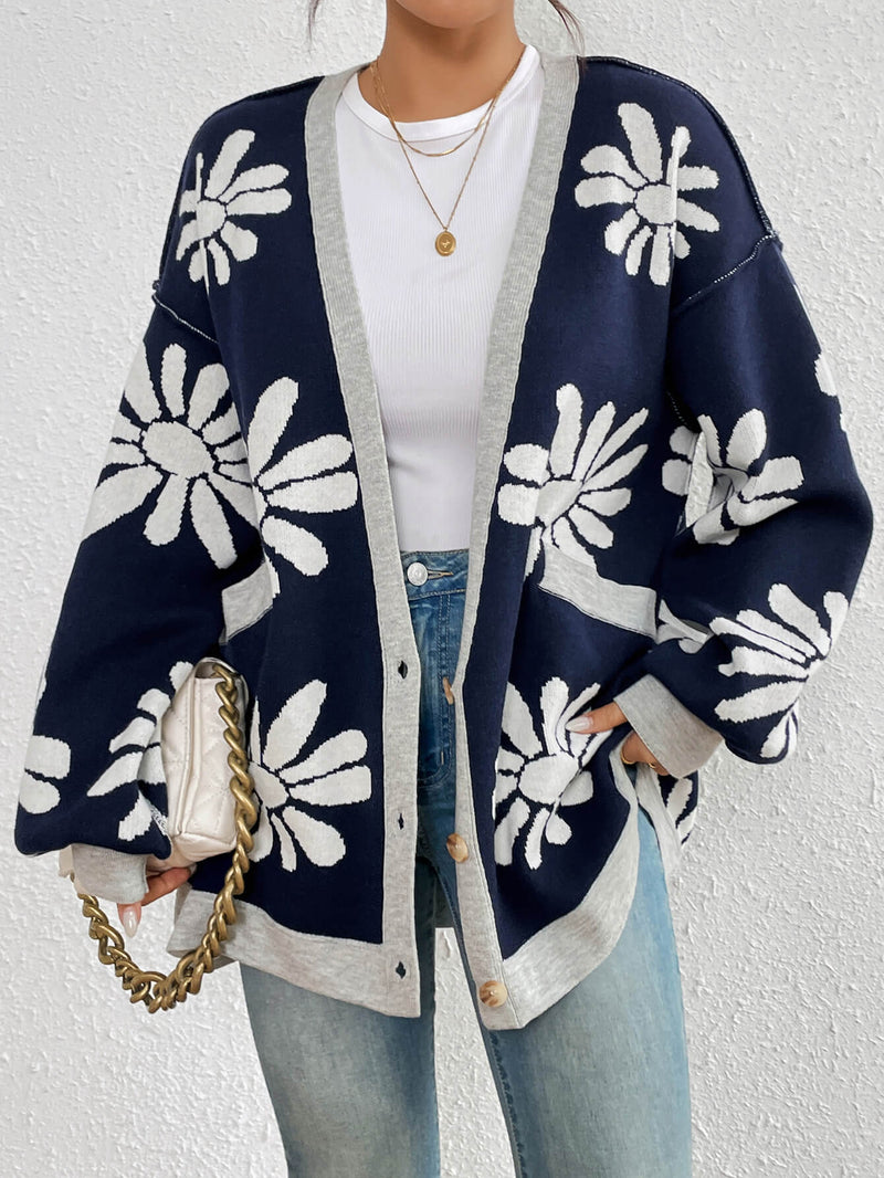 Janelle Knit Cardigan - Navy
