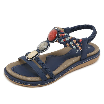 Siketu | Lush Beaded Cushioned Sandal