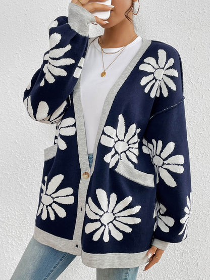 Janelle Knit Cardigan - Navy