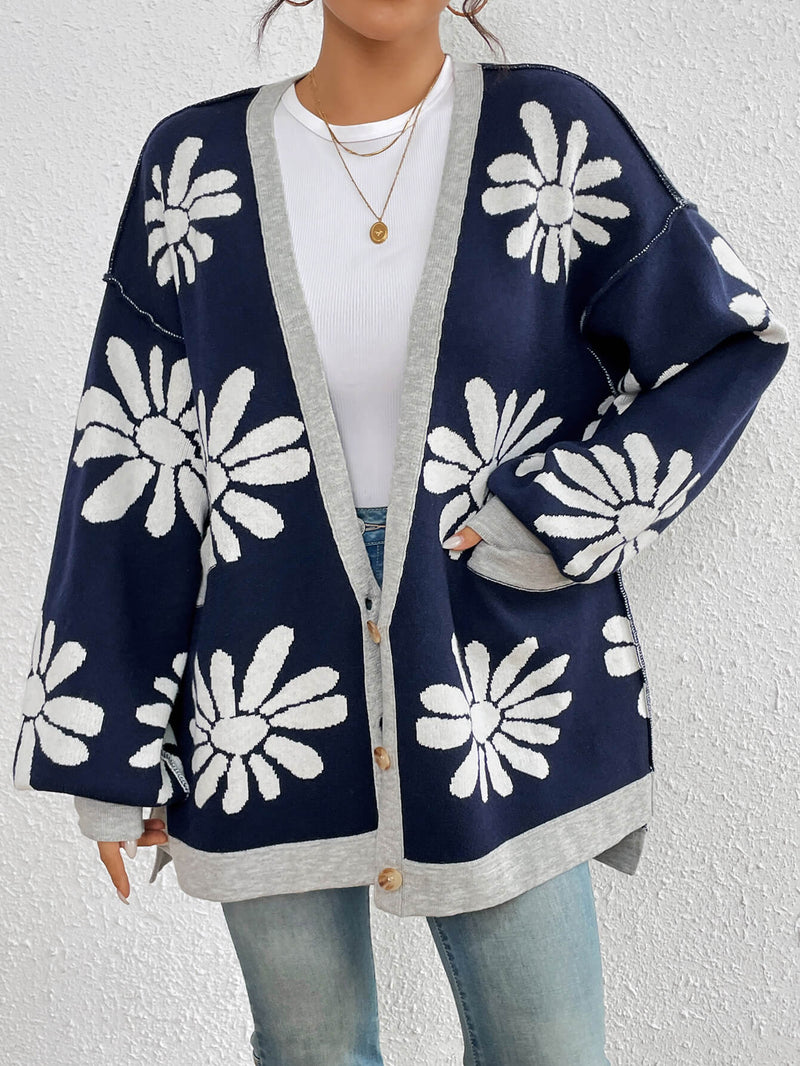 Janelle Knit Cardigan - Navy