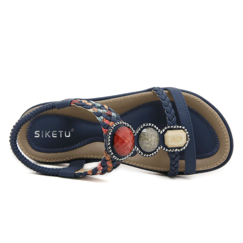 Siketu | Lush Beaded Cushioned Sandal