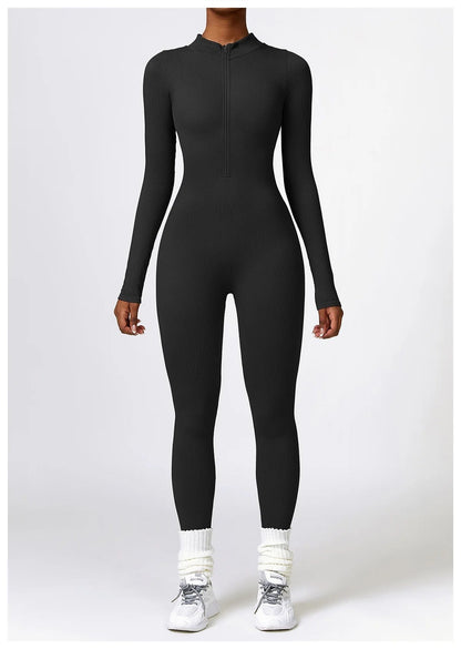 Serena - Zip Up Jumpsuit Long Sleeve