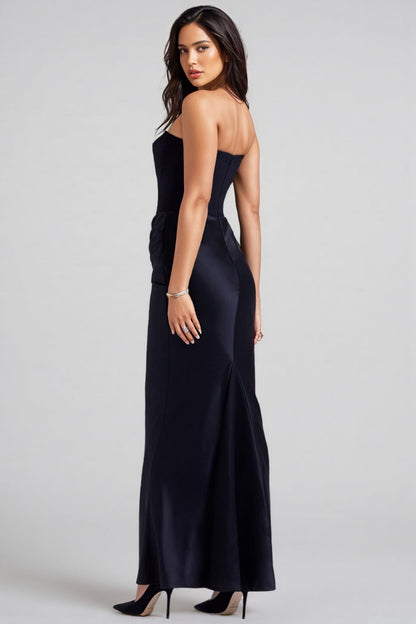Dole Bandeau Sheath One Neck Maxi Dress