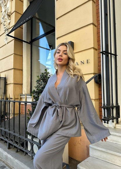 Moonveil - Relaxed Belted Two-piece Set