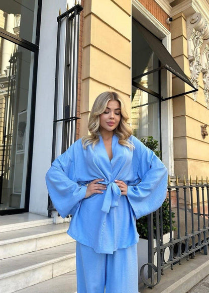 Moonveil - Relaxed Belted Two-piece Set