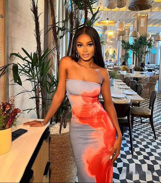 Say My Name Off-shoulder Maxi Dress