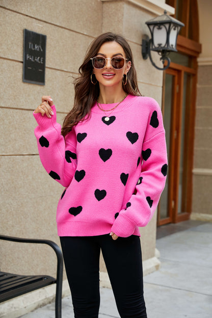 Love Letter Oversized Heart Knit Sweater