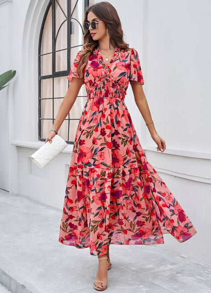 Fiora Maxi Dress - Pink