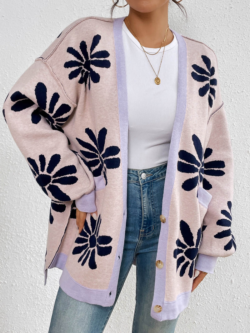 Janelle Knit Cardigan - Pink