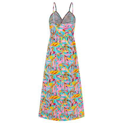 Cynthia V-neck Maxi Dress - Pink