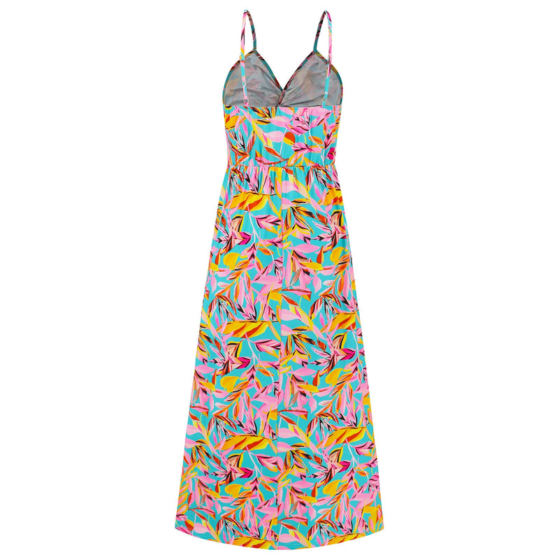 Cynthia V-neck Maxi Dress - Pink