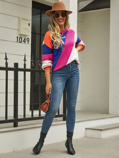 Whitfield Striped Knit Sweater - Pink