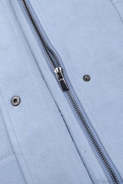 Polo Collar Loose Long Sleeve Coat