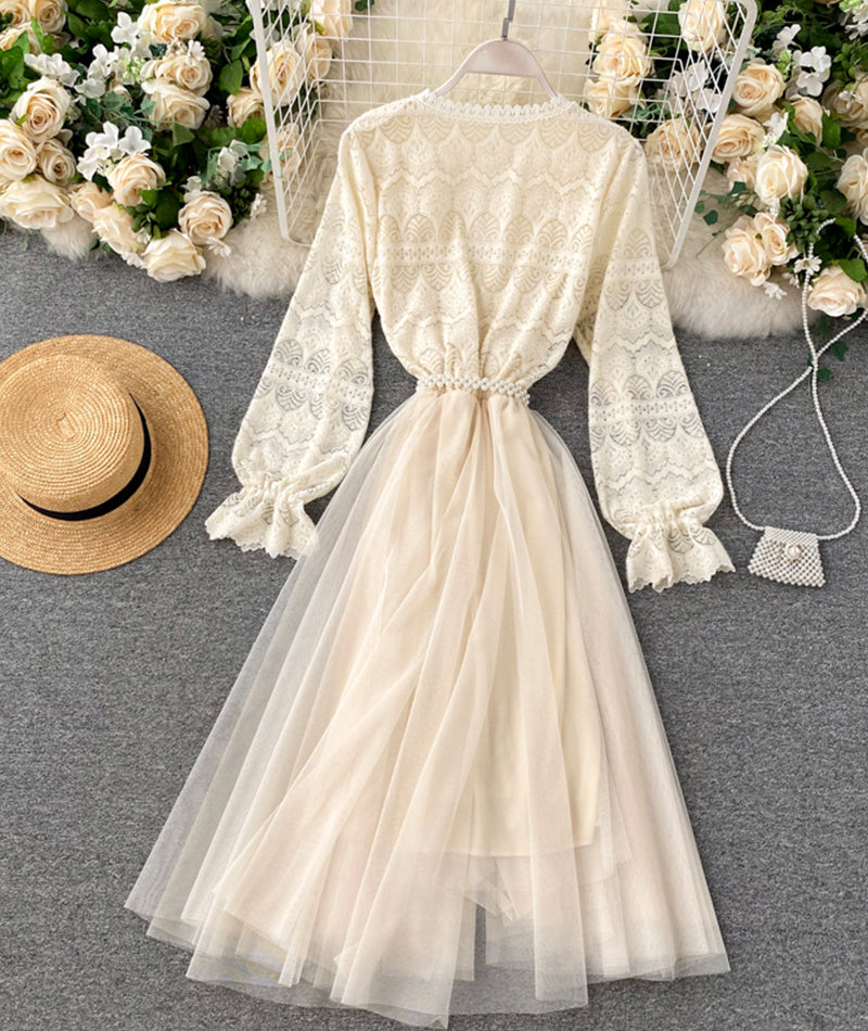 Lace Long Dress Dress P315