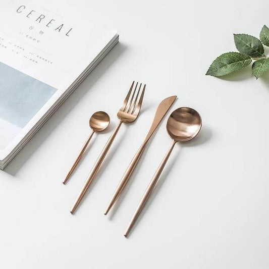 Modern Rosé Flatware Set