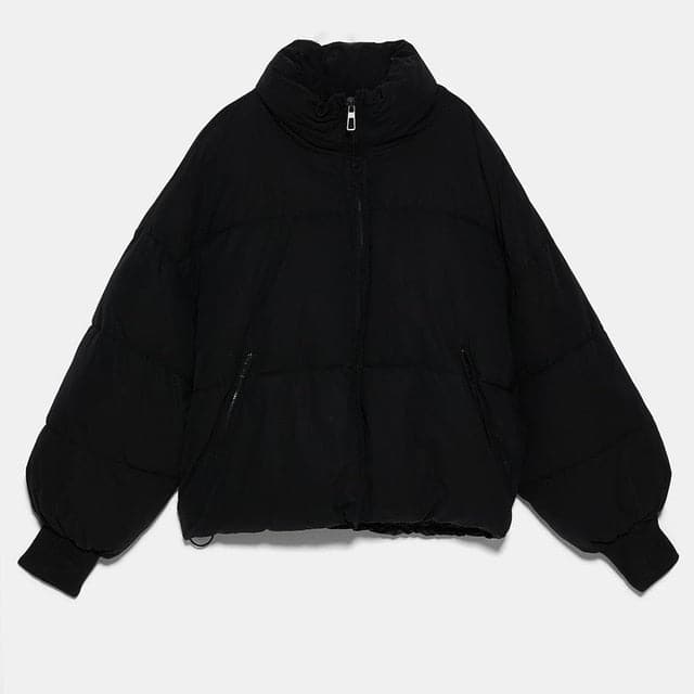 Winter Zipper Pockets Female Warm Coat