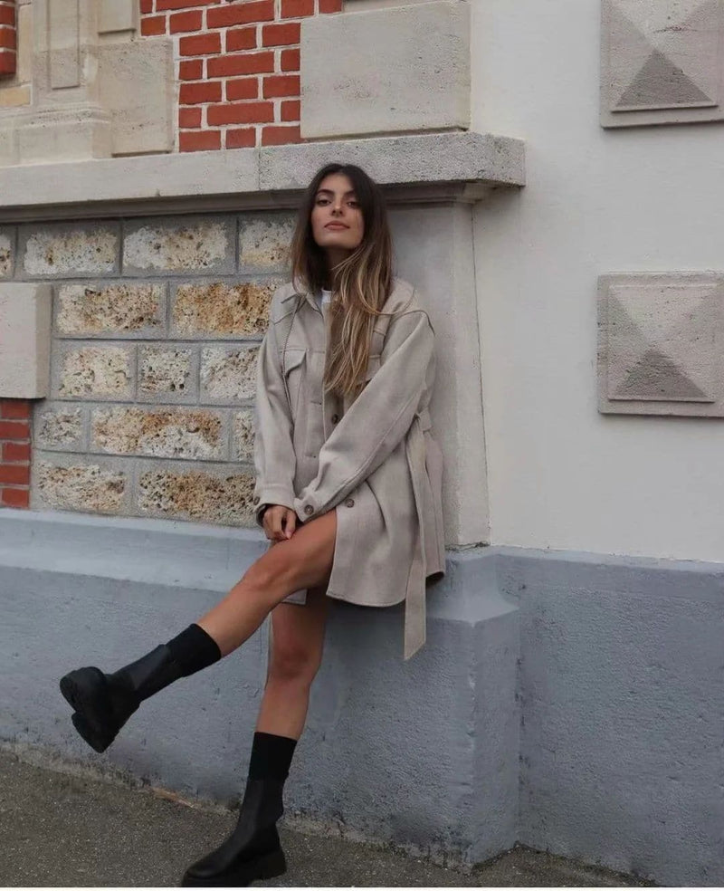 Long Sleeves Belted Warm Thicken Coats