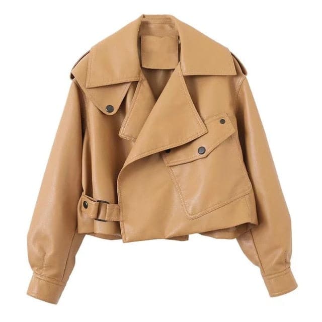 Faux Leather Pu Coats