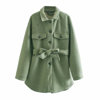 Long Sleeves Belted Warm Thicken Coats