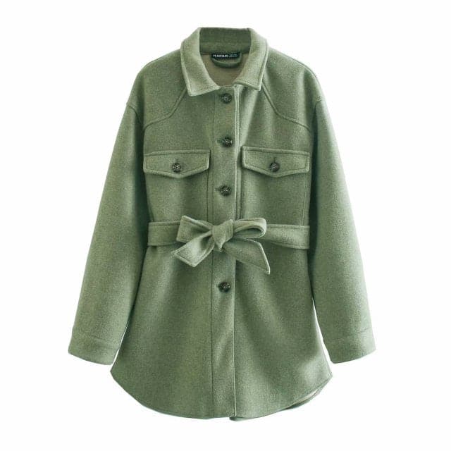 Long Sleeves Belted Warm Thicken Coats
