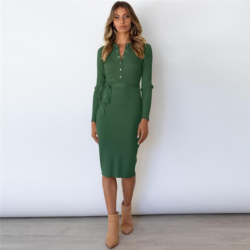 Bandage Sweater Dress