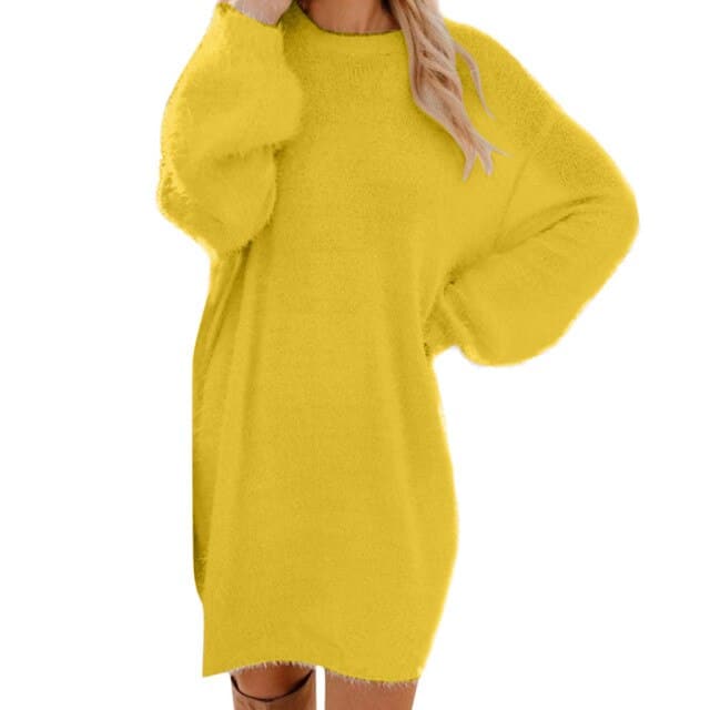 Knit Turtleneck Sweater Dresses