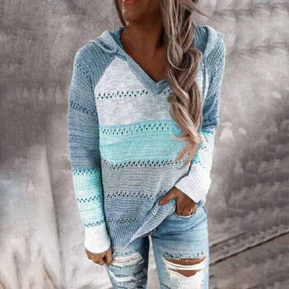 Dressbetty - Patchwork Hooded Sweater