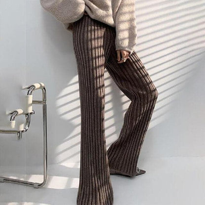 Dressbetty - Pants New Knitted Wide-leg Pants