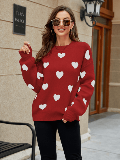 Love Letter Oversized Heart Knit Sweater