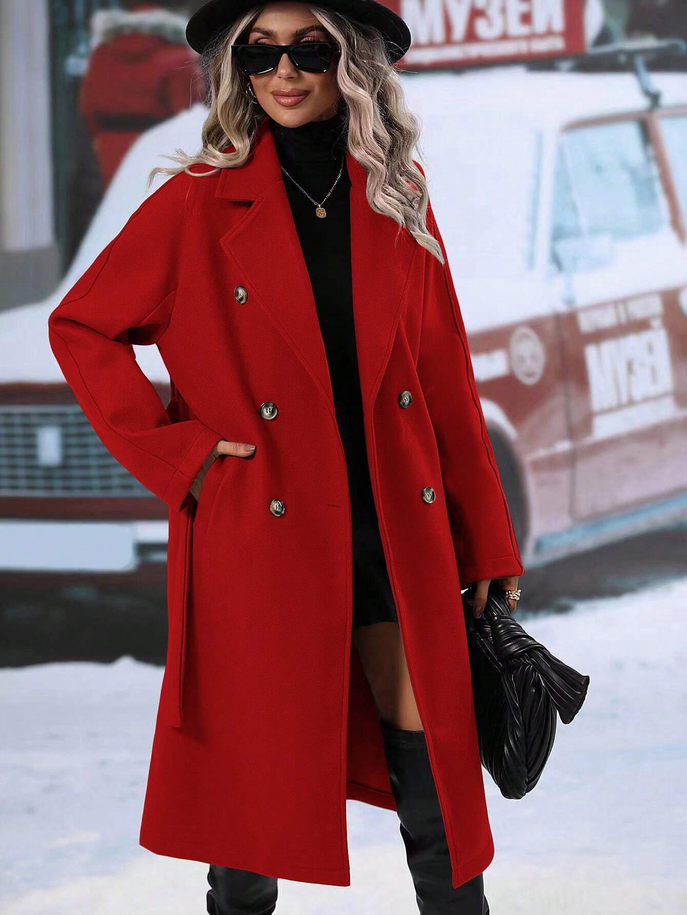 Stroll Along Pocketed Coat