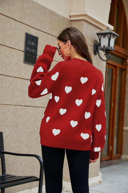 Love Letter Oversized Heart Knit Sweater