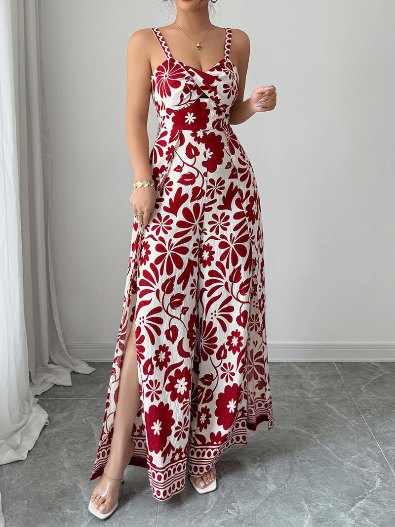 Bliss Escape Jumpsuit - Red