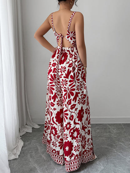 Bliss Escape Jumpsuit - Red