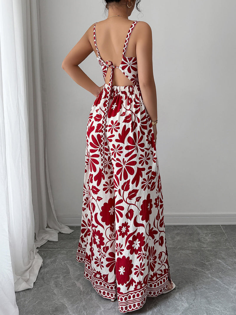 Bliss Escape Jumpsuit - Red