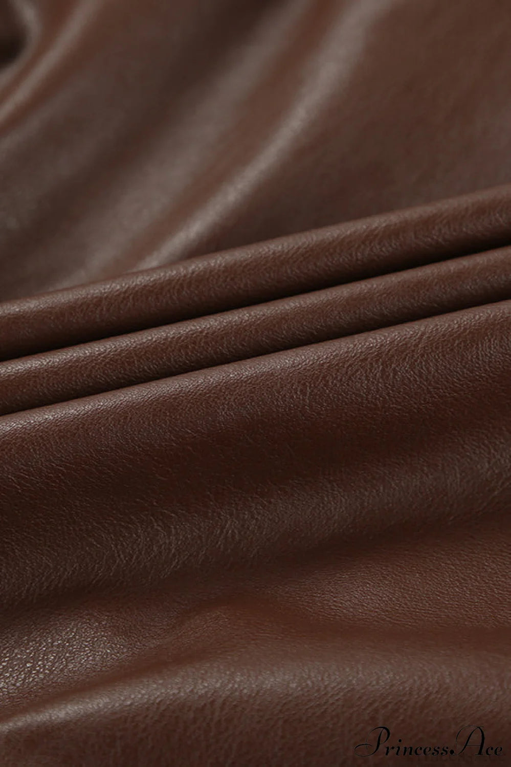 Retro Leather Blazer Collar Coat