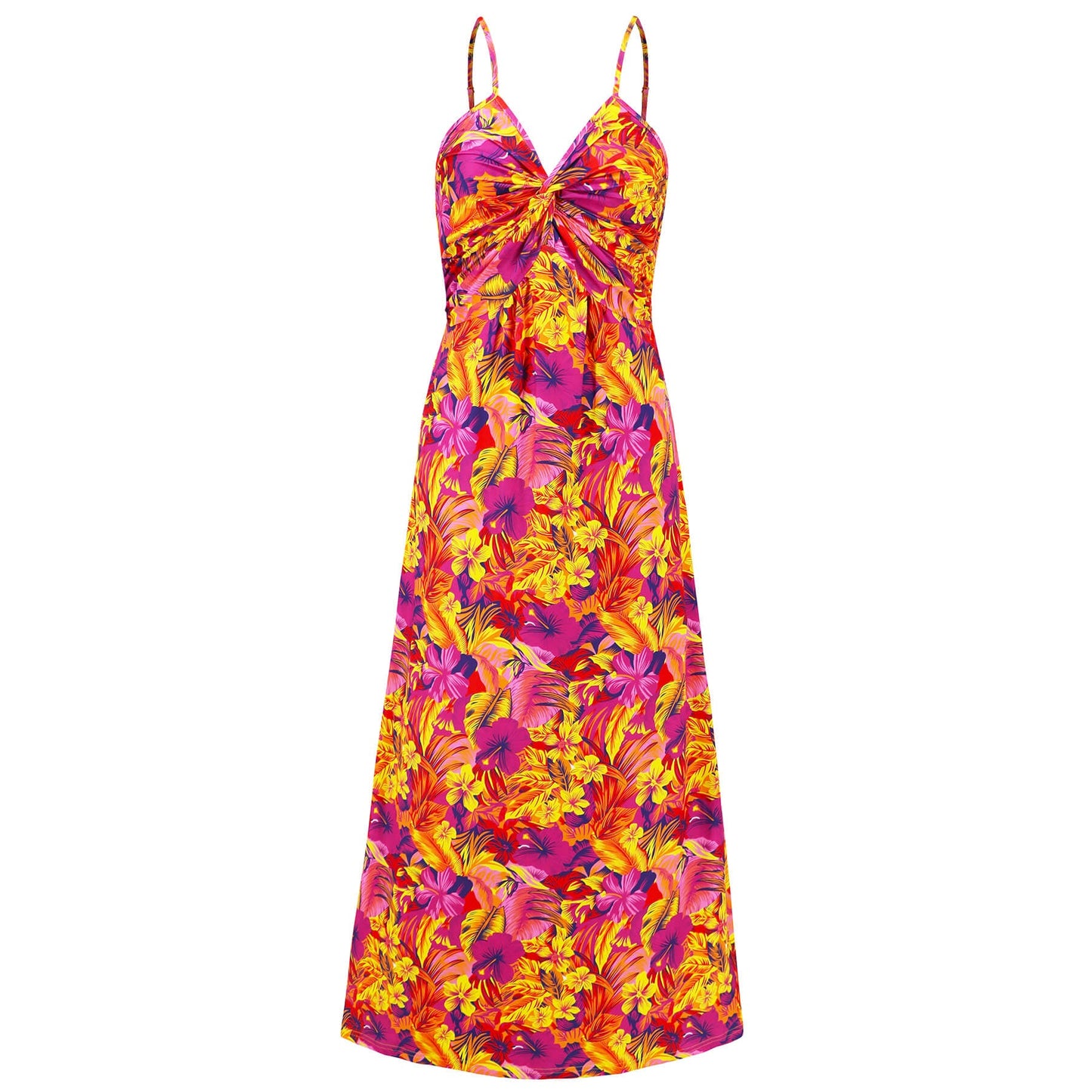 Cynthia V-neck Maxi Dress - Rose