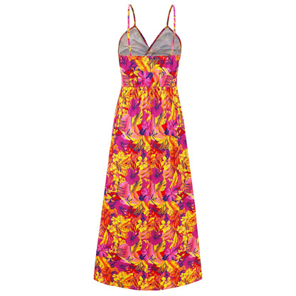 Cynthia V-neck Maxi Dress - Rose
