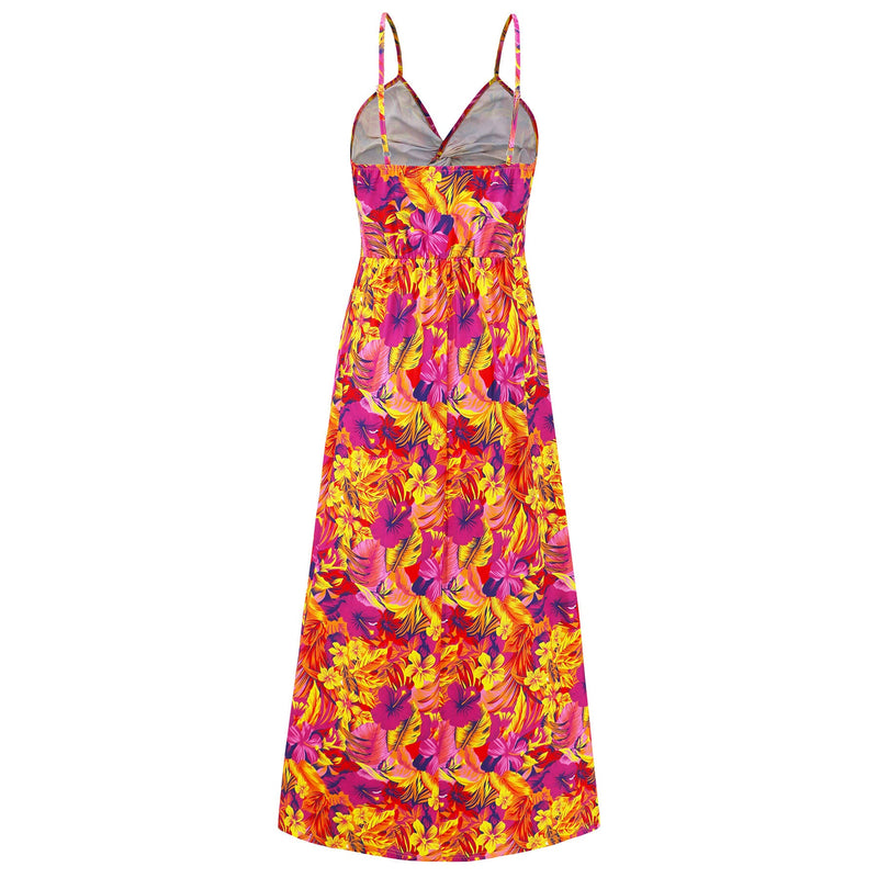 Cynthia V-neck Maxi Dress - Rose