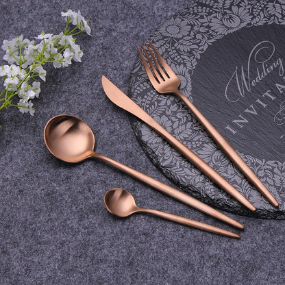 Modern Rosé Flatware Set