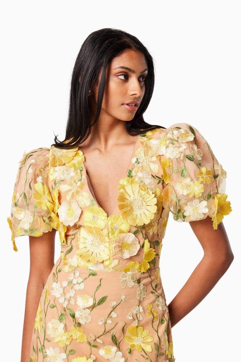 Sally V-neck Midi Dress
