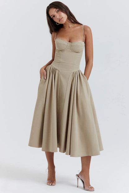 Corset Midi Dress