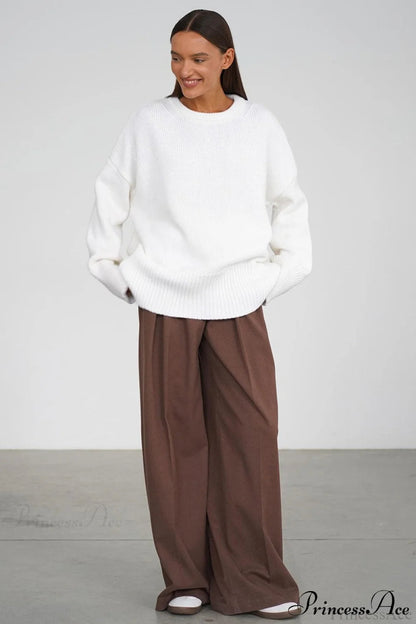 Knit Crew Neck Sweater