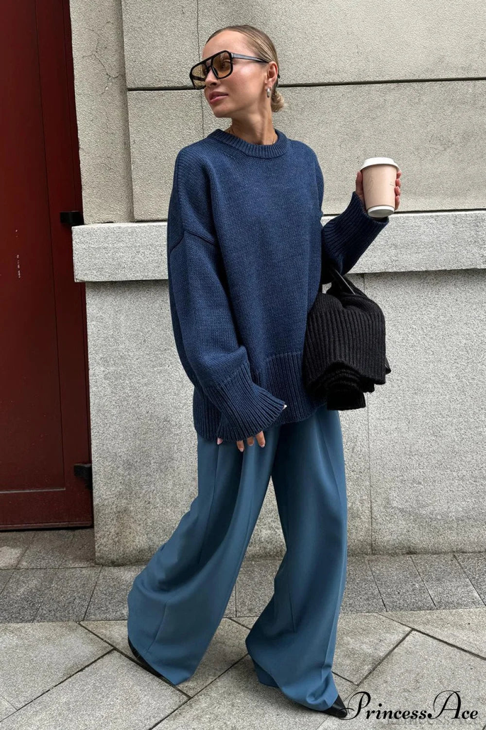 Knit Crew Neck Sweater