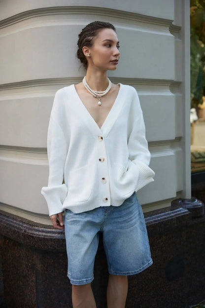 Minimalist Sheer Long Sleeve Sweater