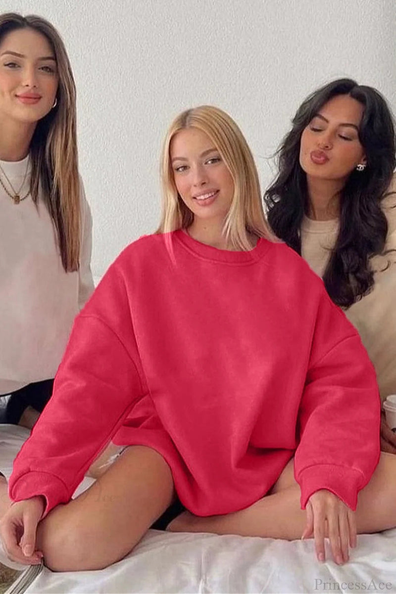 Oversize Relaxed Pullover Sweatshirts