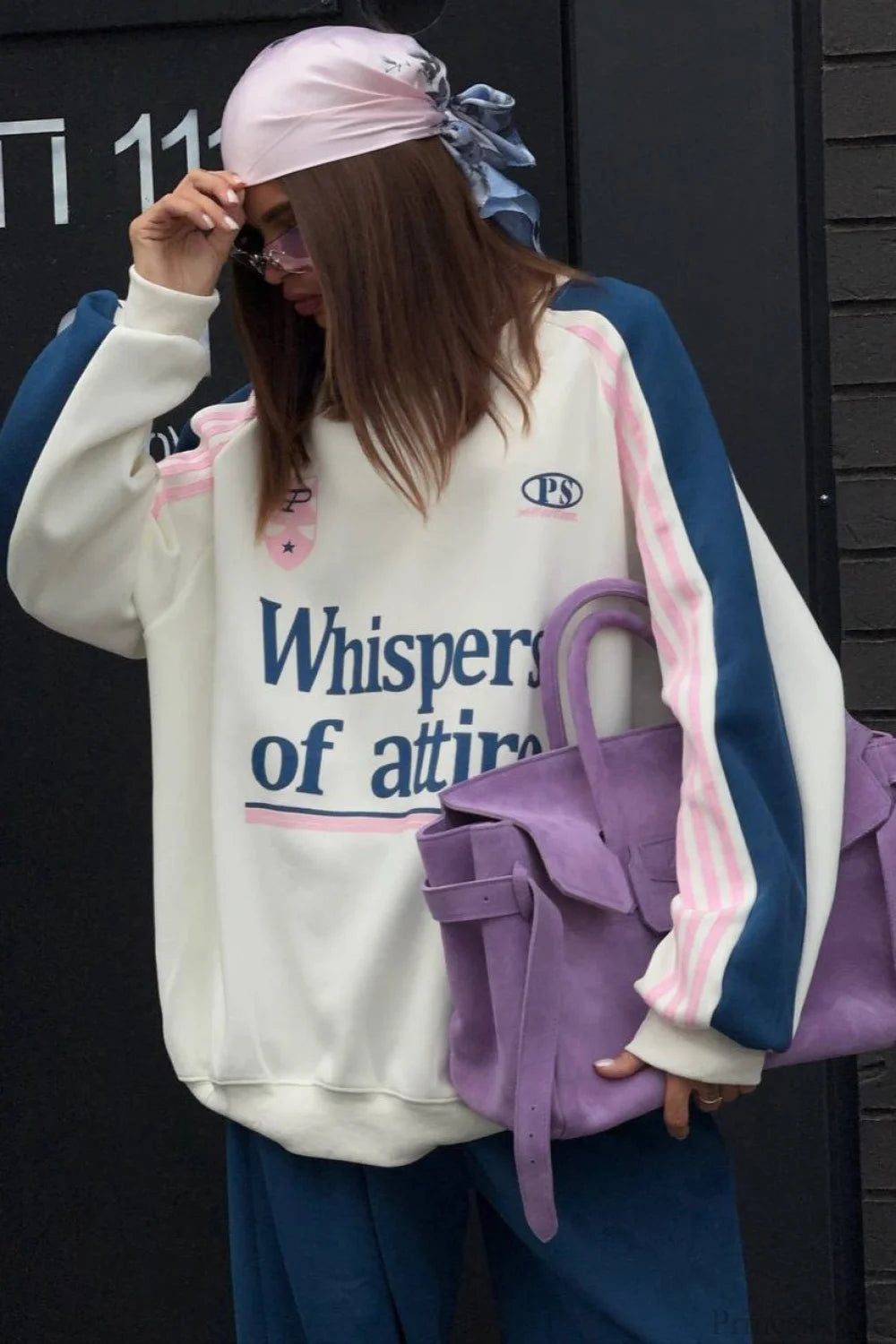 Street Style Colorful Stand Collar Oversized Comfy Two Piece Set